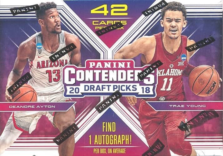 2018/19 Panini Contenders Draft Picks Basketball Factory Sealed Retail Box with AUTOGRAPH! Look for Rookies & Auto's of Deandre Ayton, Luka Doncic, Trae Young, Marvin Bagley & Many More!