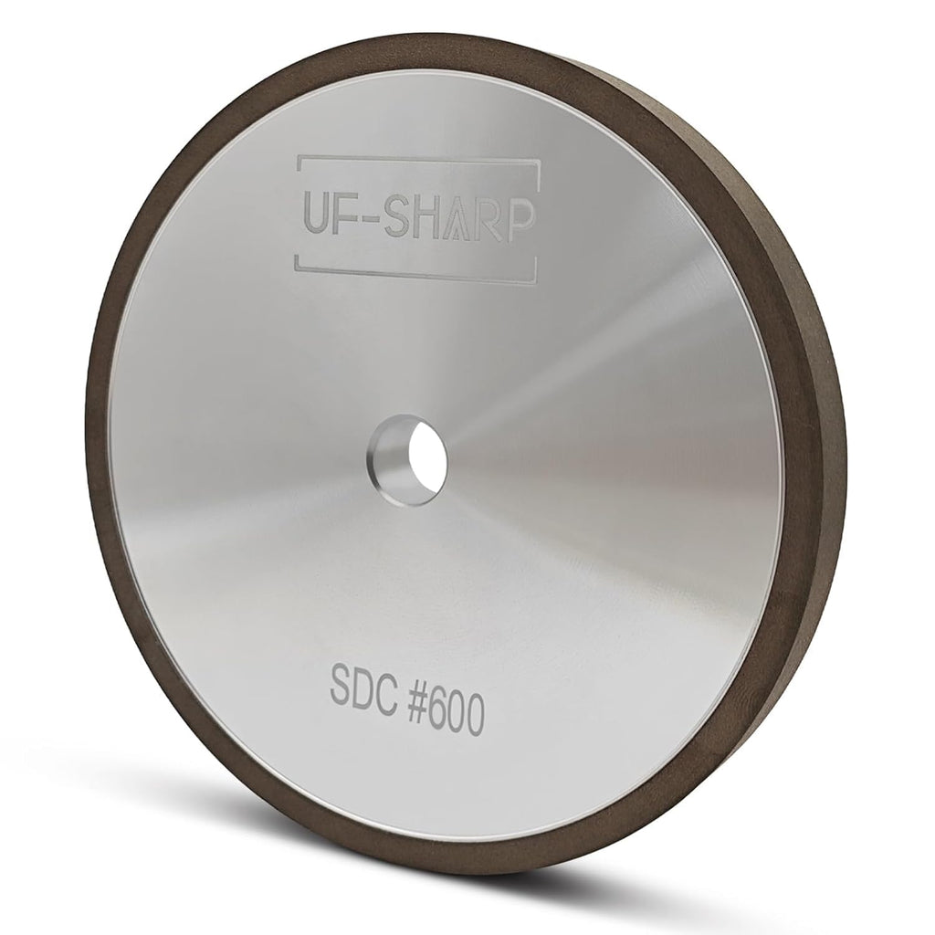 Resin Diamond Grinding Wheel for Twice as Sharp, 240 Grit, 5 inch Dia, 1/2 inch Thick, 1/2 inch Arbor (5 inch, 240, Medium)