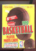 1990-91 Fleer Basketball Card Set Wax Pack Box NBA Michael Jordan