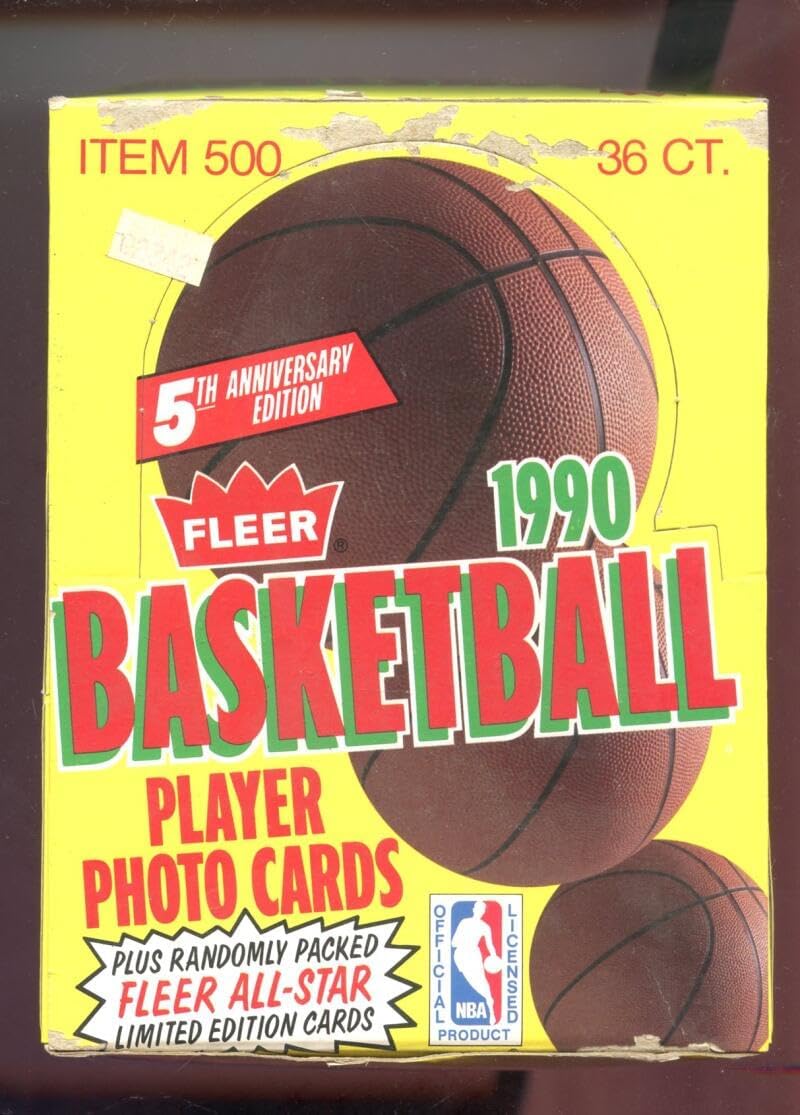 1990-91 Fleer Basketball Card Set Wax Pack Box NBA Michael Jordan