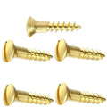#8 x 2' Solid Brass Wood Screws Kit Hardware Oval Head Slotted Drive Quantity 500 Fastener Set LS19998F