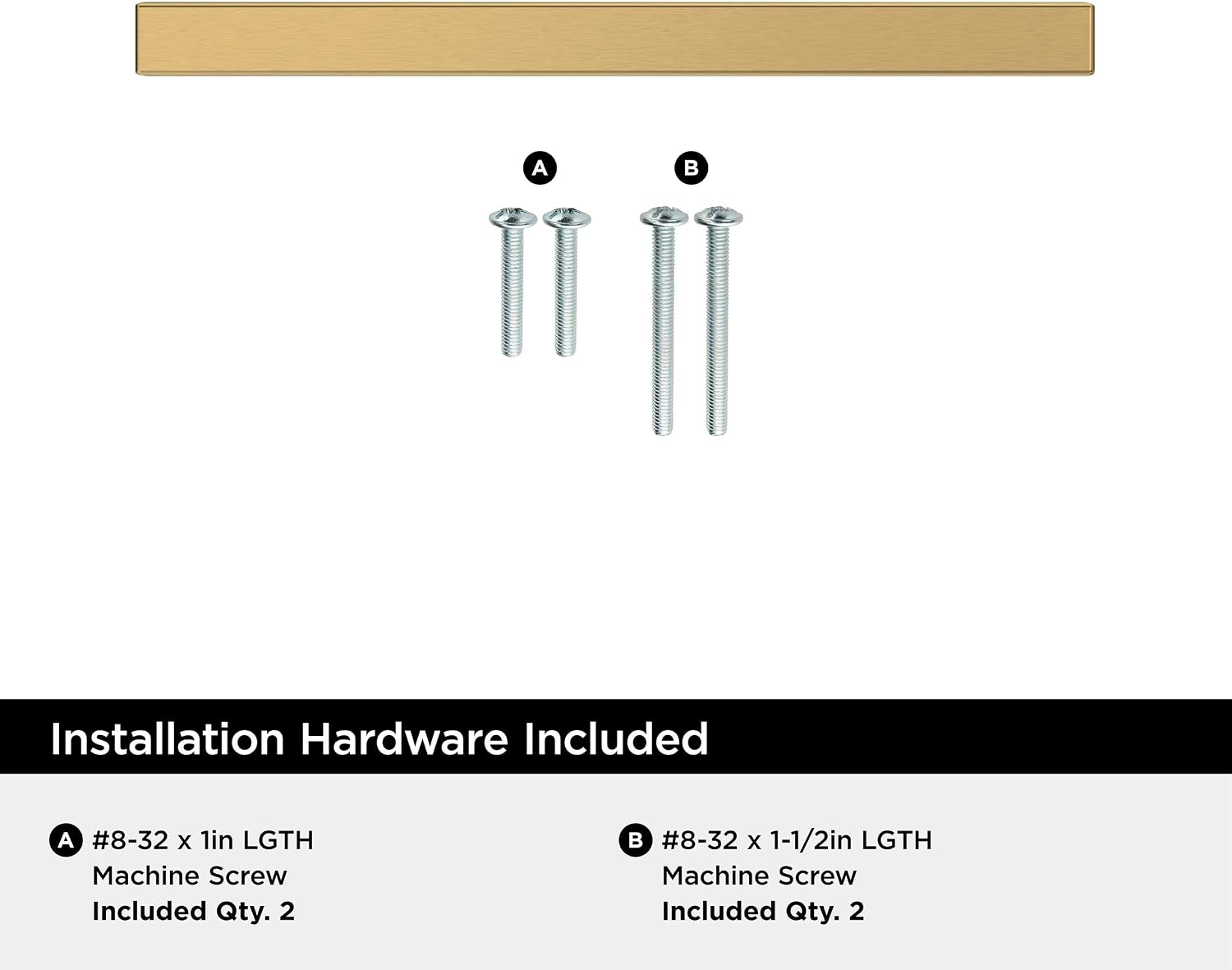 Amerock Bar Pulls Square 3-3/4 inch (96mm) Center-to-Center Champagne Bronze Cabinet Pull - 25 Pack