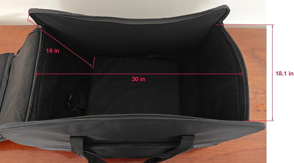 Rockville Bundle - 2 Items SB15 v2 Rolling Travel Bags+Wheels 4 Most 15' DJ PA Speakers+Stands