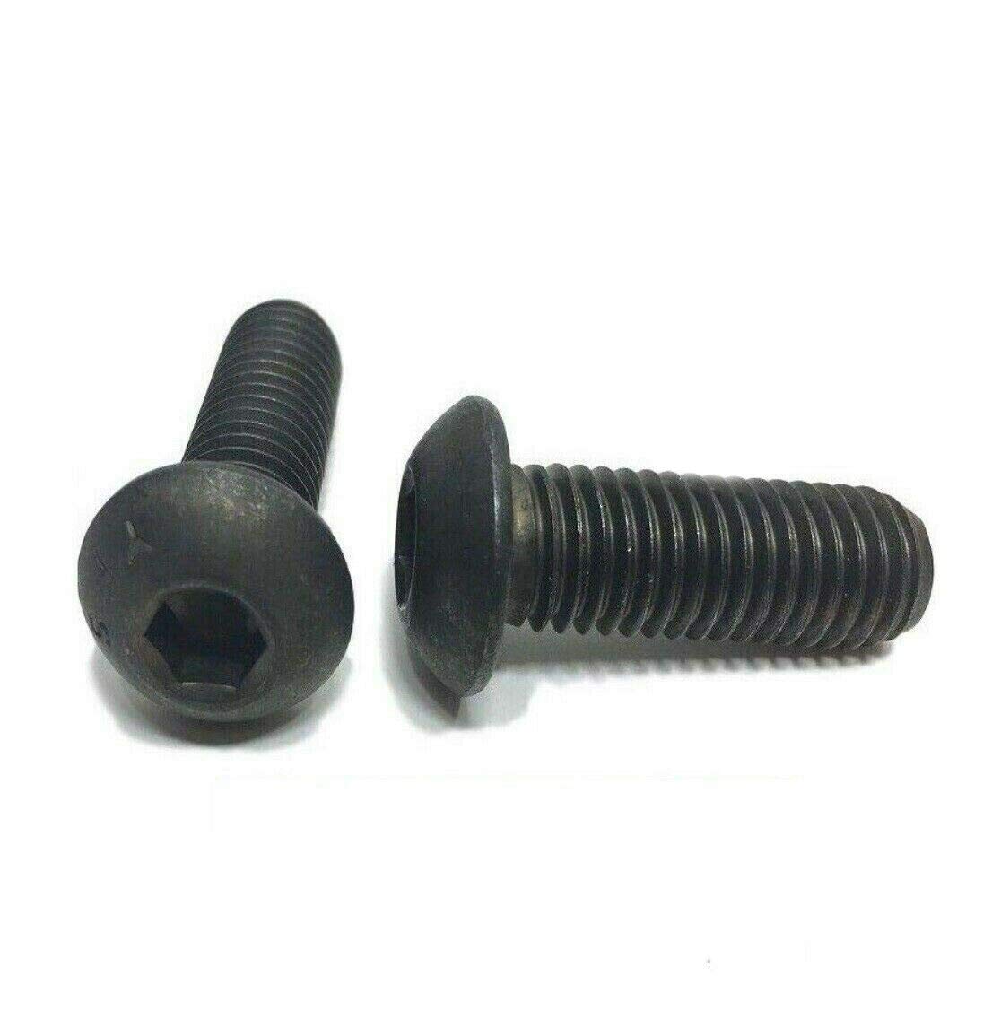 1/4-20 X 2' - Button Head Cap Screw Black Oxide Thread Socket 250 Pcs Socket Head Screws B2B
