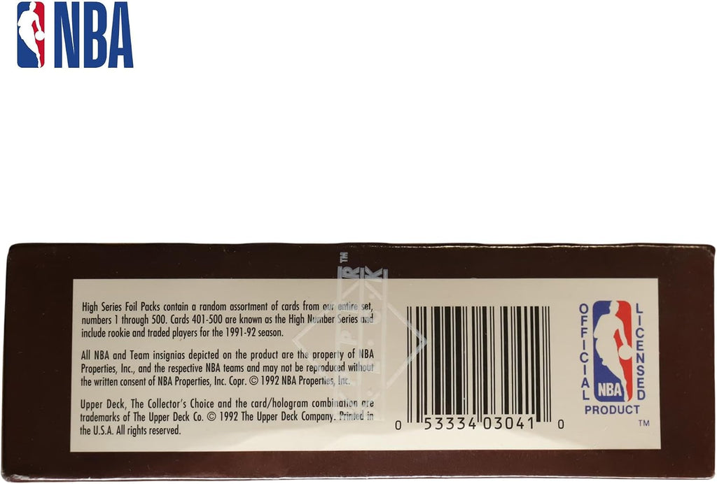 1991-92 Upper Deck NBA Basketball Card Wax Pack Box High Series Find Jerry West