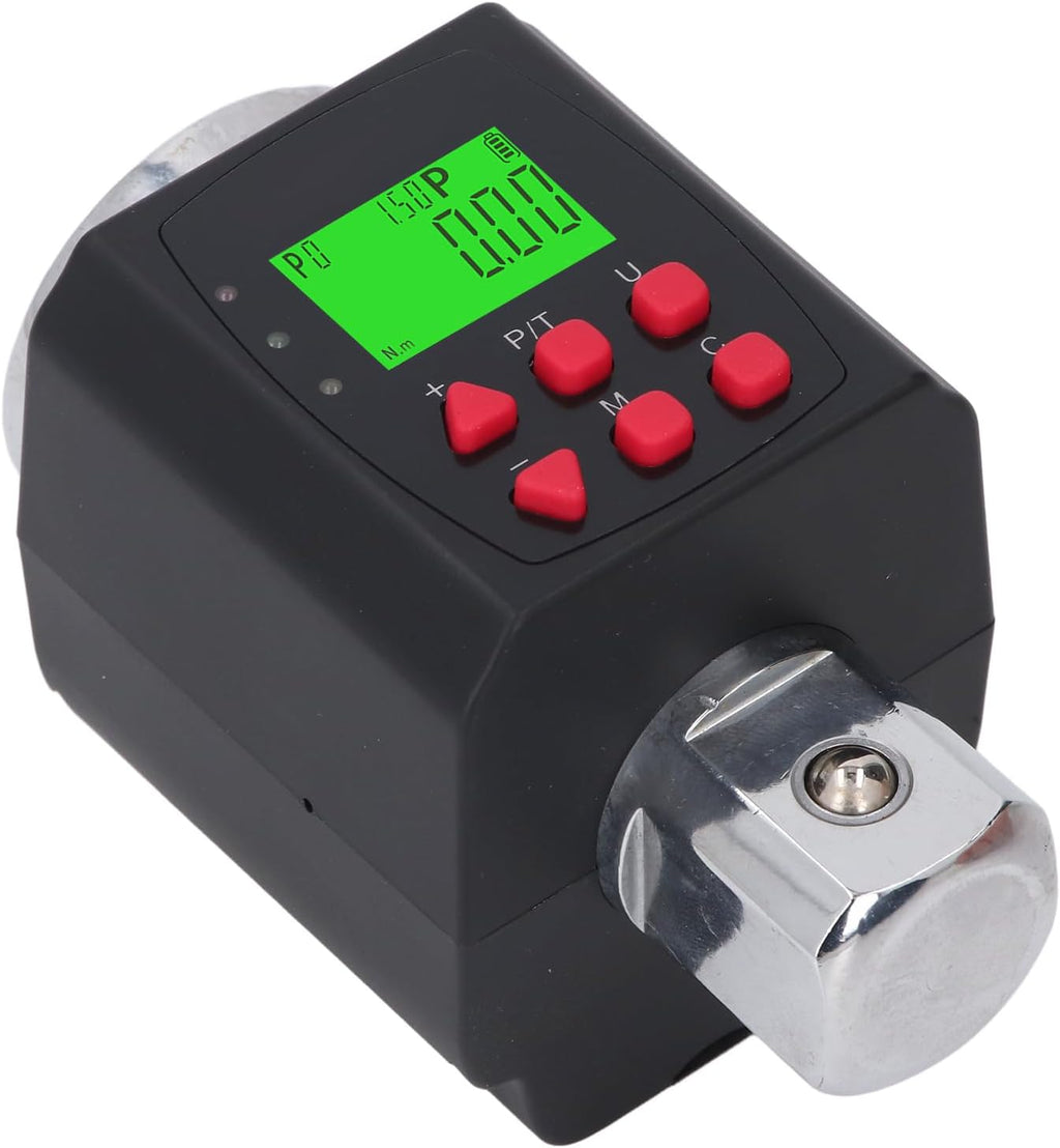 Digital Torque Wrench Adapter 1 Inch Drive High Precision Electronic Torque Meter 15 1500 Nm with LCD Backlight for Car Motorcycle Bike Maintenance and Repair