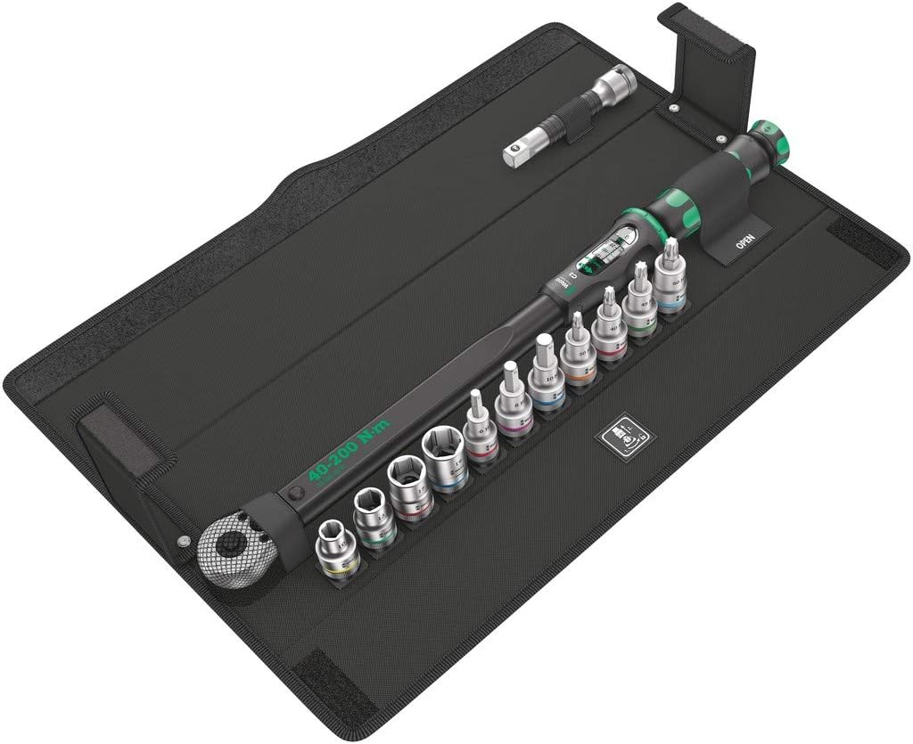 WERA 05075680001 Click-Torque C 3 Set 1, 40-200 Nm, 13 Pieces