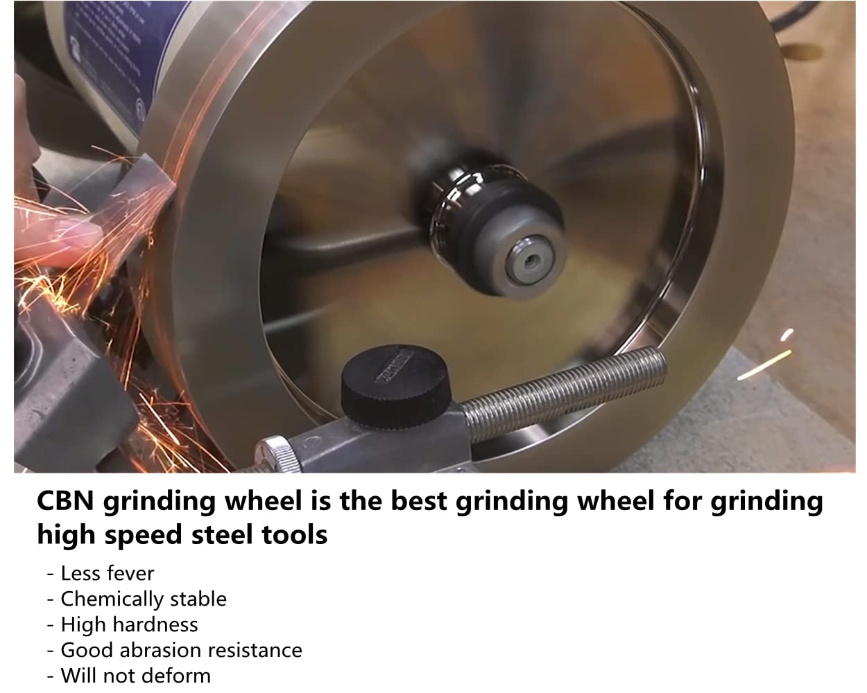 8 inch CBN Grinding Wheel 180 Grit and 600 Grit