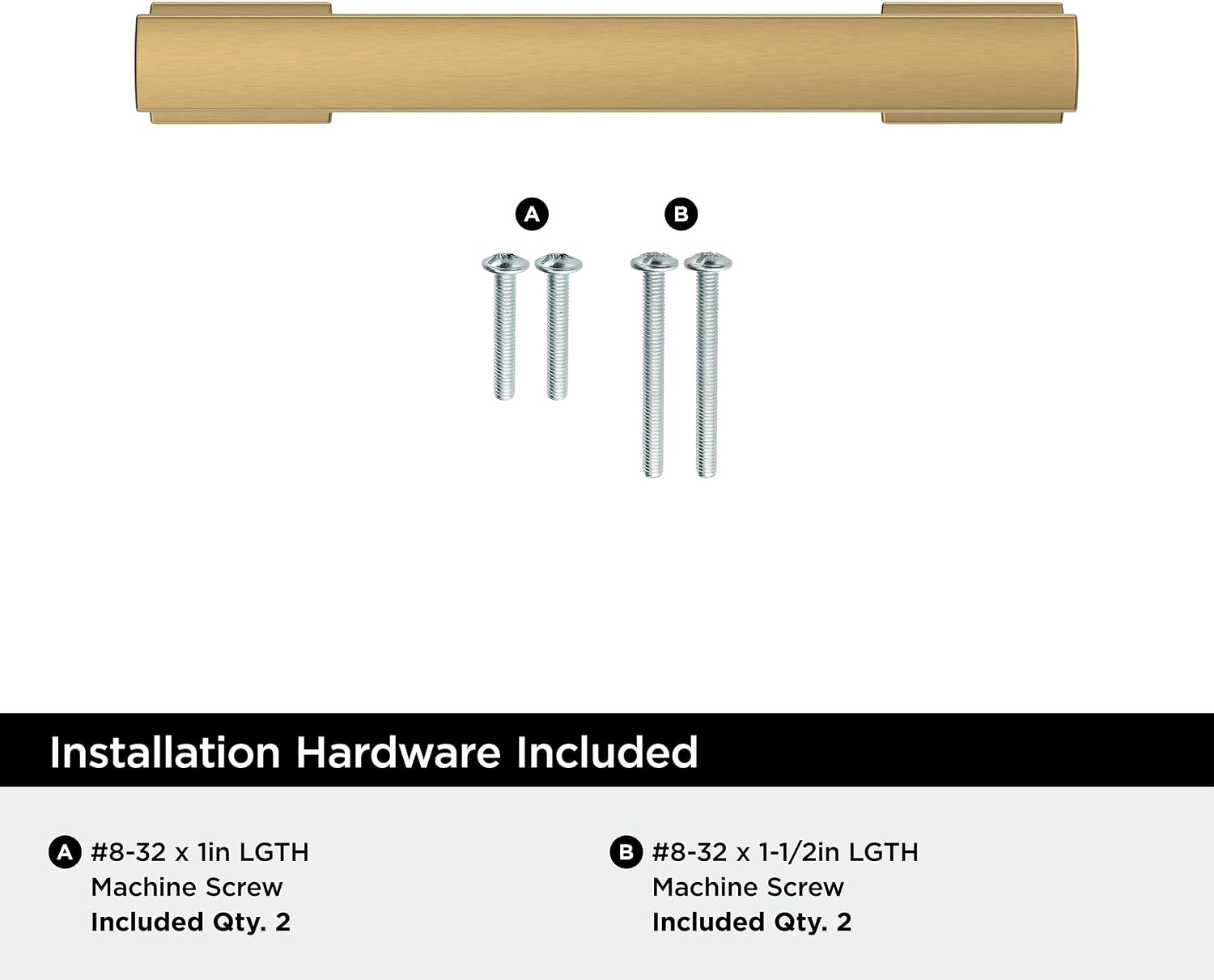 Amerock Triomphe 3-3/4 inch (96mm) Center-to-Center Champagne Bronze Cabinet Pull - 25 Pack
