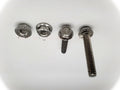 (Qty 100pcs) 1/4-20x1-1/2 Stainless Serrated Hex Flange Bolts Screws 1/4x20x1.5 & Nuts Multi-Purpose Comprehensive Hardware Fastener Assortment Kit Cit01549Riv