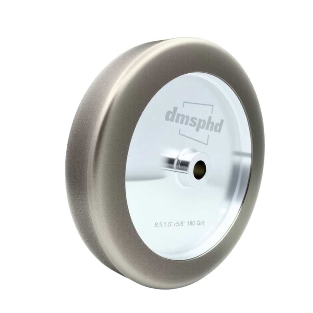CBN Grinding Wheel 8 inch 1000 Grit Radius Edge,1.5' Wide,5/8' Arbor,for Sharpening Woodturning Tools、High Speed Steel Tools (1000 Grit)
