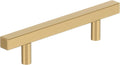 Amerock Bar Pulls Square 3-3/4 inch (96mm) Center-to-Center Champagne Bronze Cabinet Pull - 25 Pack
