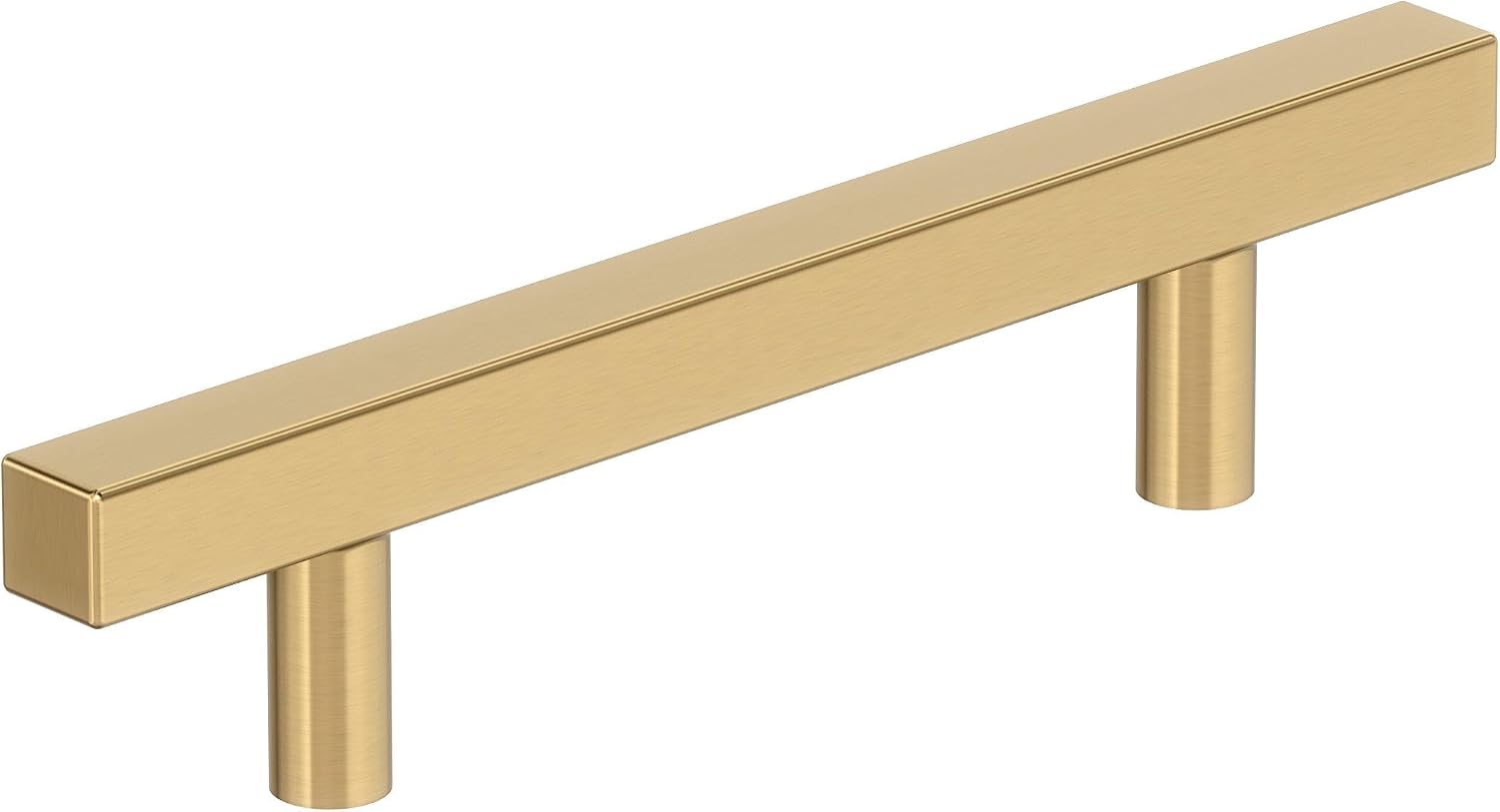 Amerock Bar Pulls Square 3-3/4 inch (96mm) Center-to-Center Champagne Bronze Cabinet Pull - 25 Pack