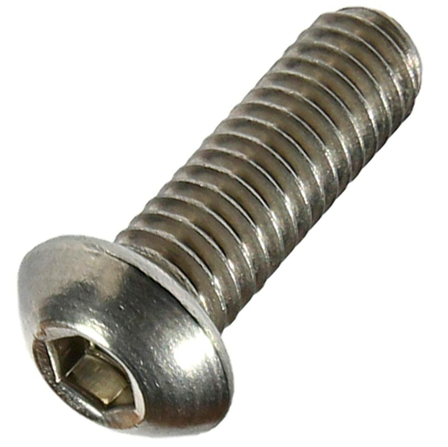 3/8-16 x 2' Button Socket Cap Screw Kit Hardware Allen Hex Drive Stainless Steel Pack of 250 Fastener Set LS20483F
