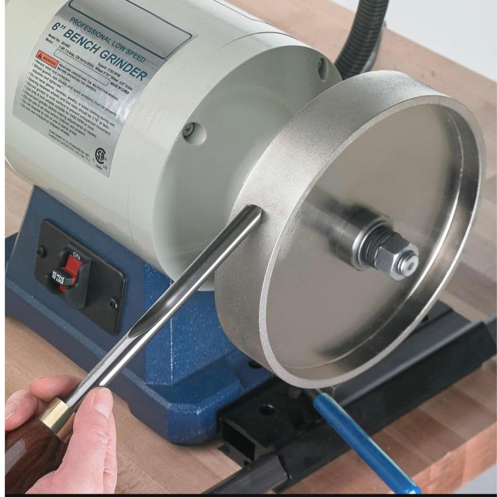 10-inch 80 grit CBN Grinding Wheel, Designed for Sharpening high-Speed Steel Tools, Lathe Tools, and Chisel Sets.Dimensions: 8' Diameter x 1' Width, 5/8' (CBN10-80)