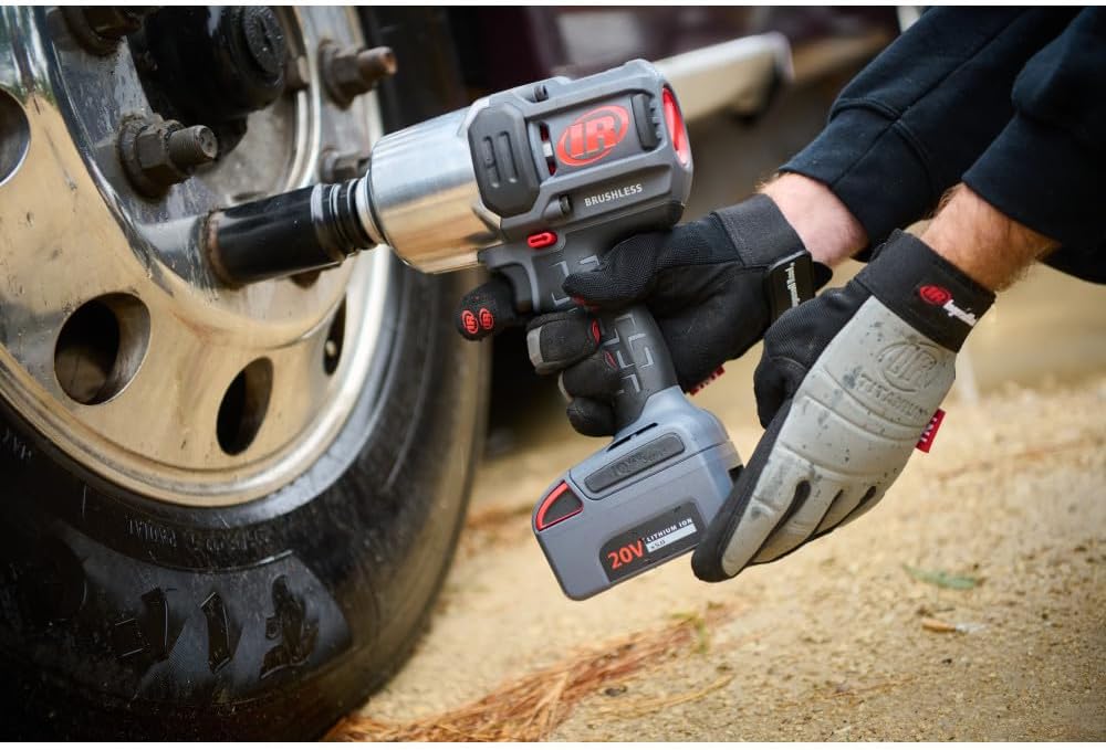 Ingersoll Rand W8191 1' 20V Cordless Impact Wrench Bare Tool, 2000 ft-lb Torque, Friction Ring Thru-hole, Pistol
