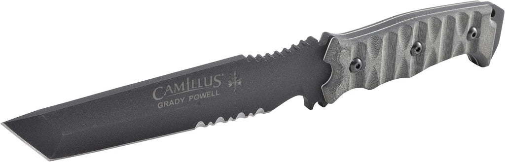 CAMILLUS DAGR 10.5' Collectable Durable Corrosion-Resistant 1095 Carbon Steel Full Tang Construction Fixed Blade Knife with Custom Molded Sheath & 360-degree Belt Clips