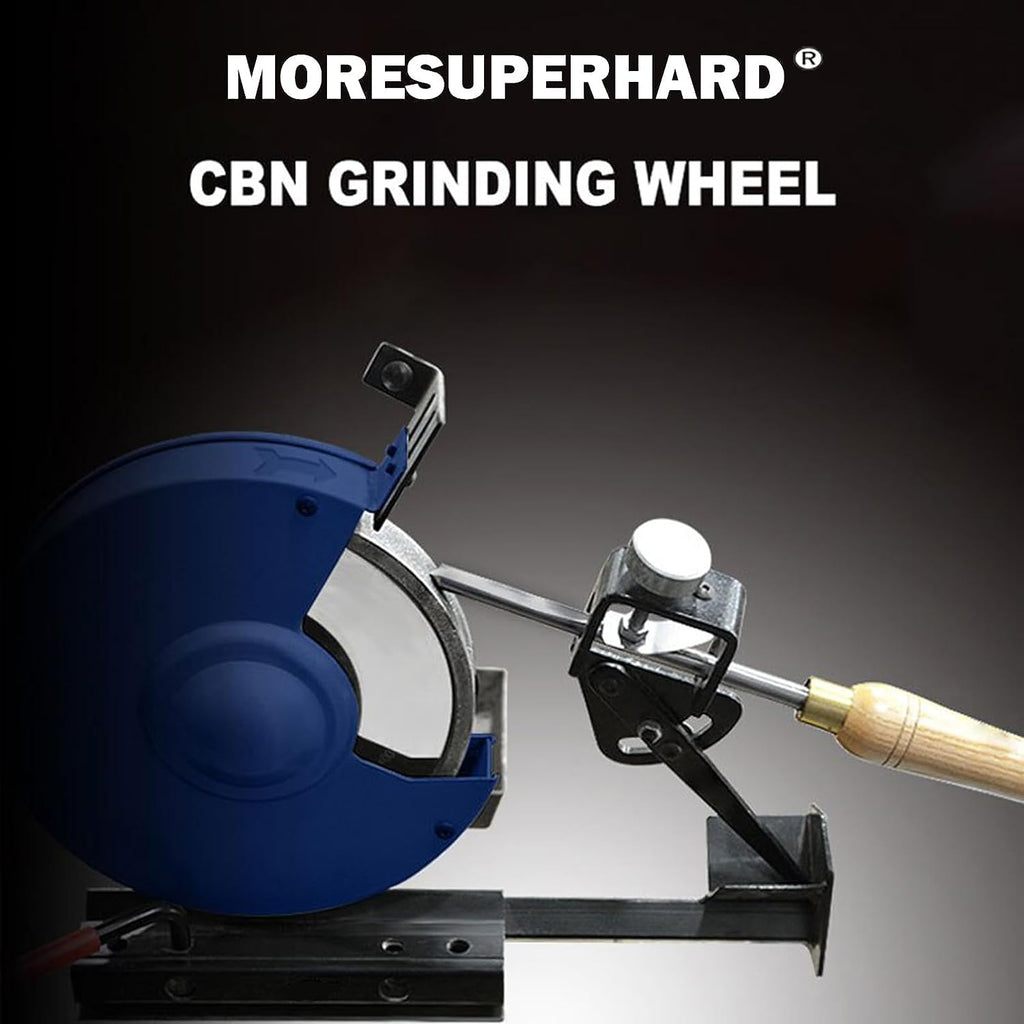 8 inch CBN Grinding Wheel Set 180 & 80 Grit，1' Wide，5/8' Arbor， Aluminum Body，for Sharpening High Speed Steel Tools Woodturning Tools，for All Kinds of 8 inch Bench Grinders