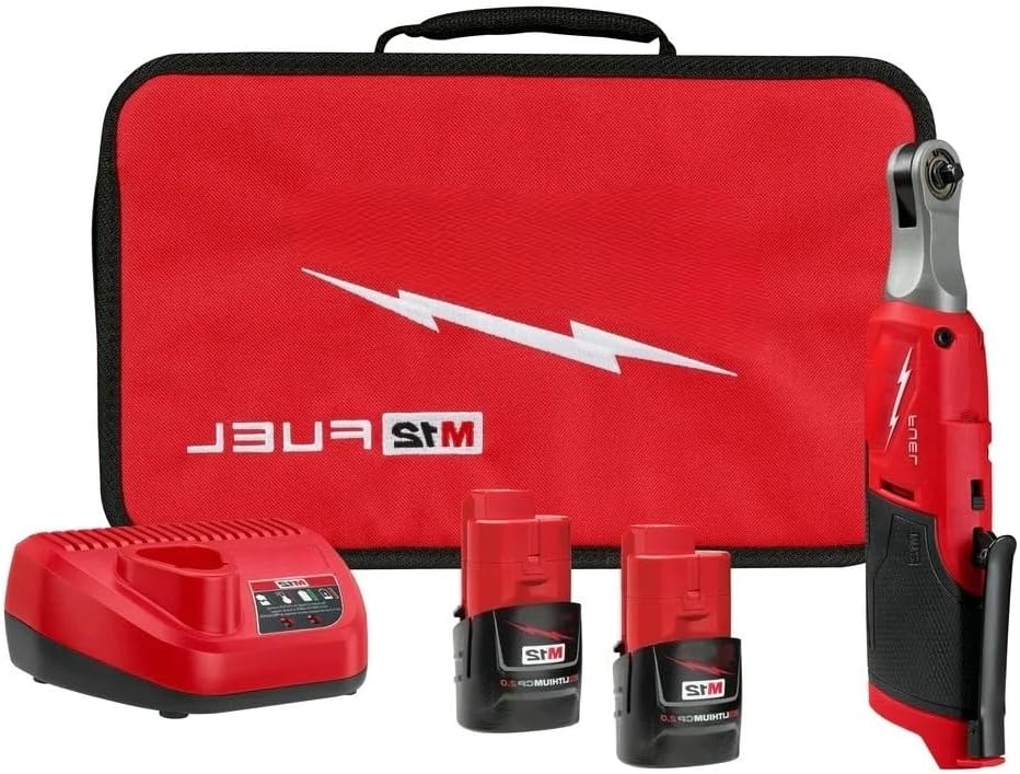 2566-22 Cordless Power Ratchet Wrenches for Milwaukee M12 FUEL 1/4' High Speed Ratchet Kit with Carrying case New