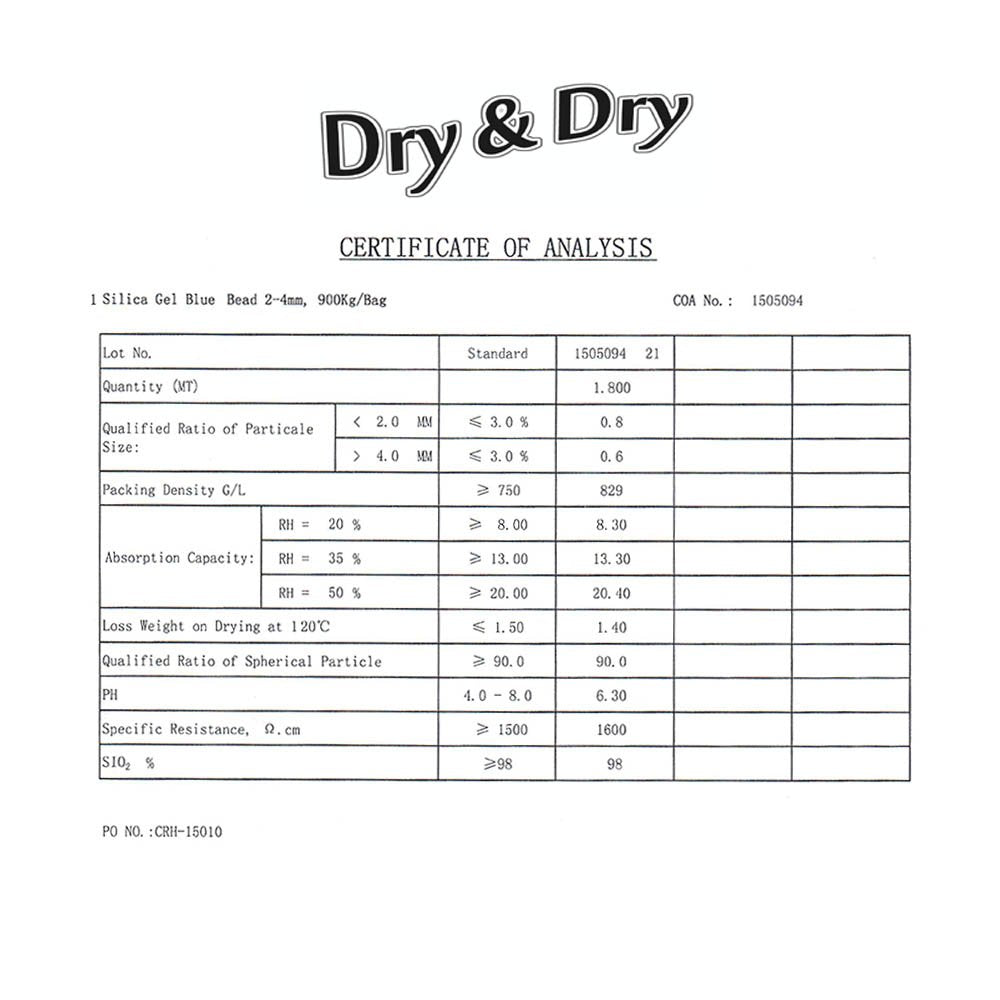 Dry & Dry 8 Gallon Premium Mixed Silica Gel with Blue Indicating Beads(Industry Standard 3-5 mm) - Reusable Silica Gel Silica Beads[Net 56-60 LBS]