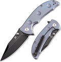 KANSEPT Rei Premium Pocket Folding Knives for Men EDC Pocket Knife 3.3'' CPM 20CV Blade Excellent Folding Knife with Blue Anodized Titanium Handle EDC K1061A3