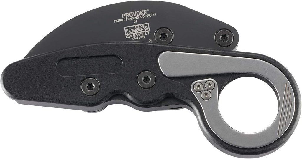 CRKT Provoke Folding Knife with Kinematic: Morphing Karambit, D2 Veff Serrations Blade, Aluminum Handle, Pocket Clip, 4040V