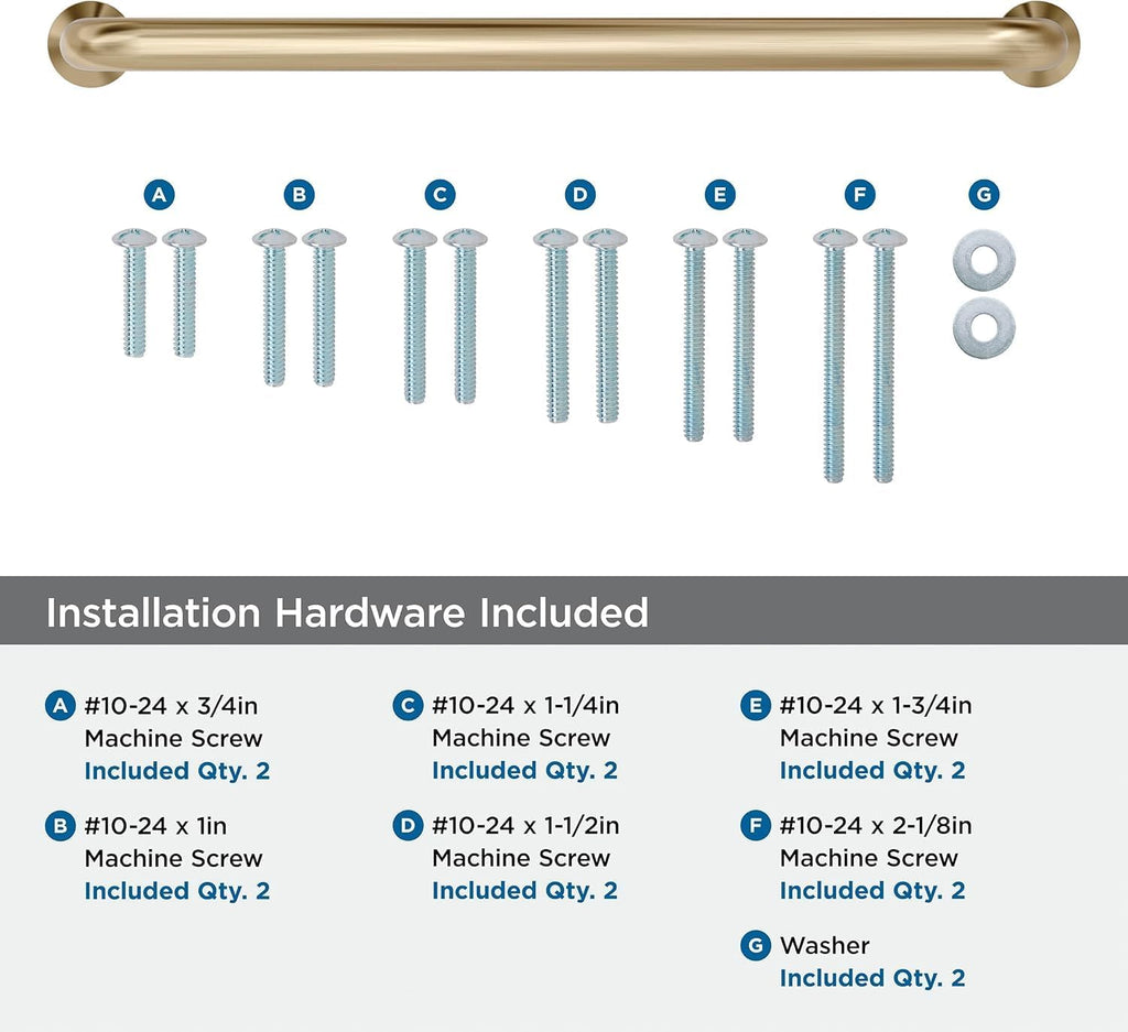 Amerock Factor 12 inch (305 mm) Center-to-Center Golden Champagne Appliance Pull, BP36965BBZ