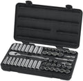 GEARWRENCH 49 Pc. 1/2' Drive 12 Pt. Mechanics Tool Set, Standard & Deep, SAE/Metric - 80701