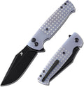 KANSEPT Shikari SBL Pocket Folding Knife, 3.35'' Black Stonewashed