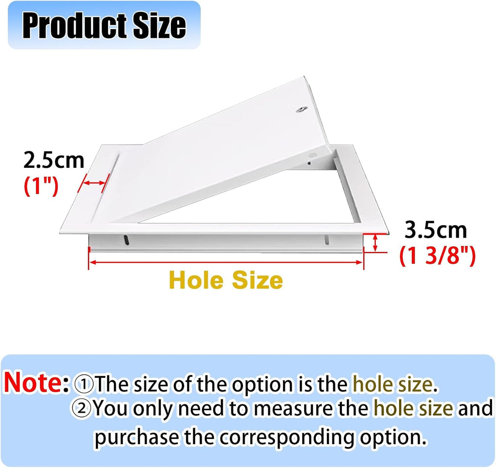 Kunovo Lockable Attic Access Hole Cover, Ceilings & Walls Access Panels Concealed, Electrical and Plumbing Inspection Hatch Service Shaft Door(26x32in (65x80cm))