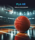 YHNNH Airless Basketball 3D Printed Silent Basketball Indoor Outdoor Durable Performance Quiet Basketballs Gift for Friends