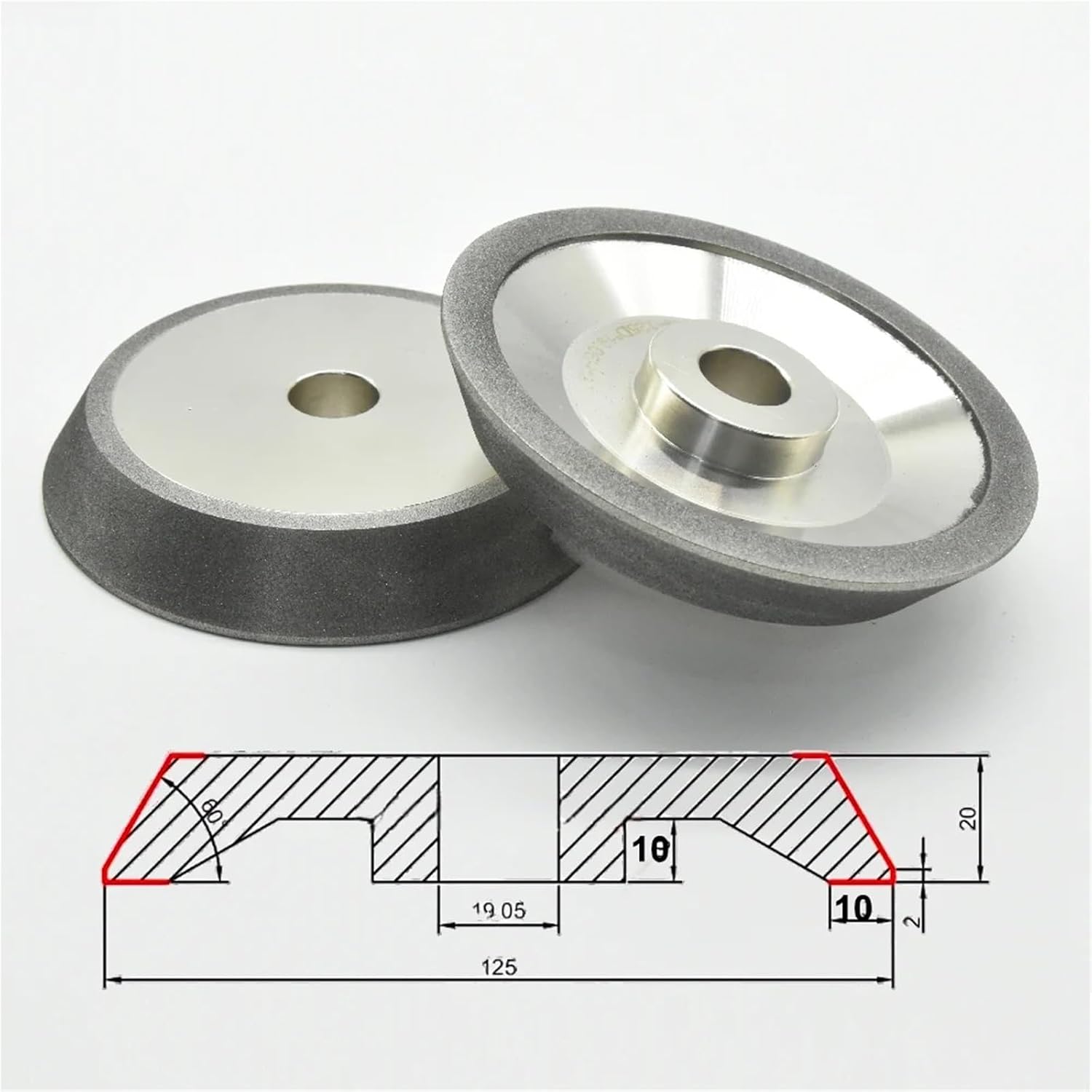 1pc CBN Grinding Wheel MR-X3 X1 Diamond 78mm MR-13B MR-20G MR-13D HSS Tungsten Grinder CBN230 SDC230 Drill Bit Sharpener(CBN230,MR-13A D)