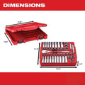 48-22-9010 for Milwaukee Tool 1/2' Drive Metric & Sae Ratchet And Socket Set，47Pc