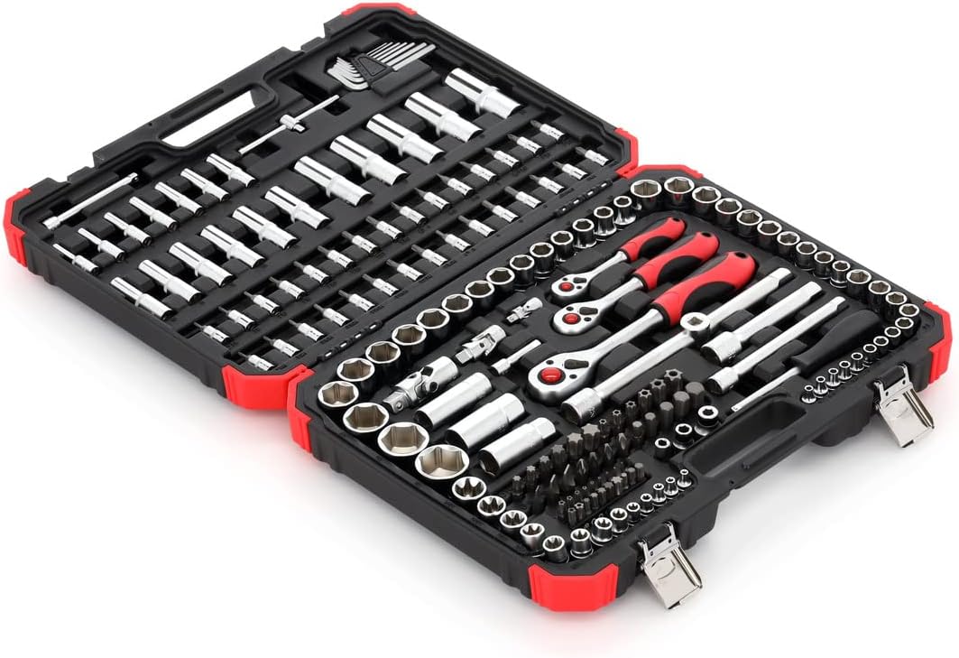 Gedore R45603172 172 Socket Set, 172 Pieces in Case, 1/2-inch 3/8' and 1/4' Sockets and Bits