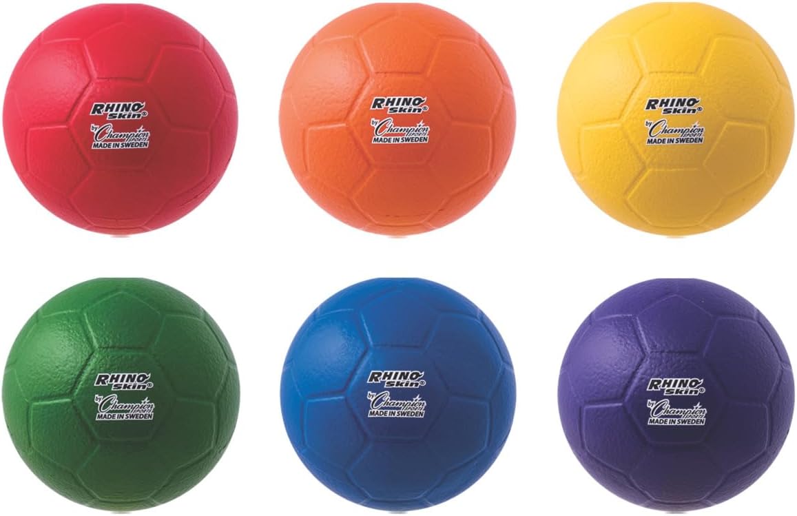 Champion Sports Rhino Skin Soccer Ball Set