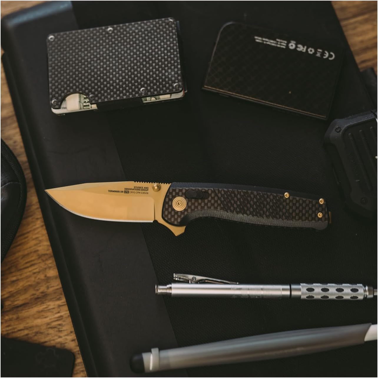 SOG Terminus XR LTE Lightweight Everyday Carry Folding Knives with Pocket Clip| Cryo CPM S35VN Steel | XR Locking Mechanism