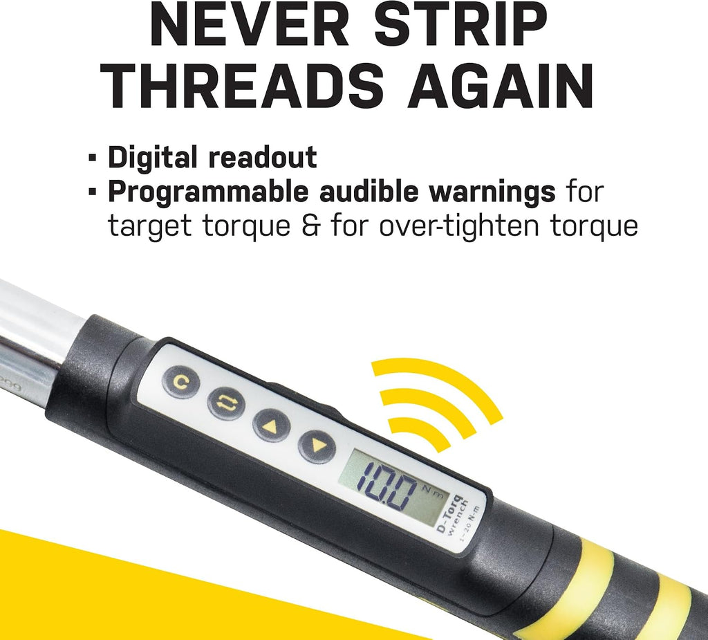 TOPEAK D-Torq Digital Bike Torque Wrench, Silver, Grey