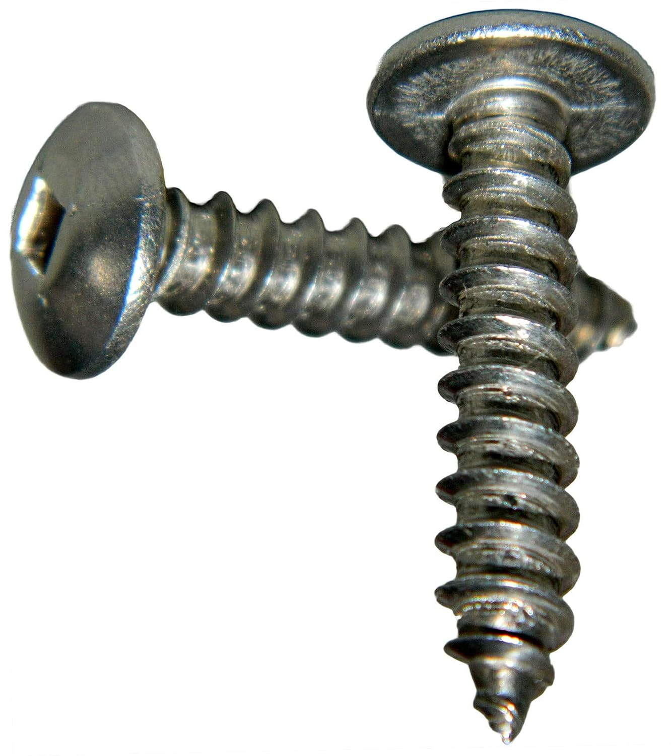 #8 x 2' Truss Head Sheet Metal Screws Kit Hardware Sq Drive Stainless Steel Pack of 250 Fastener Set LS13272F