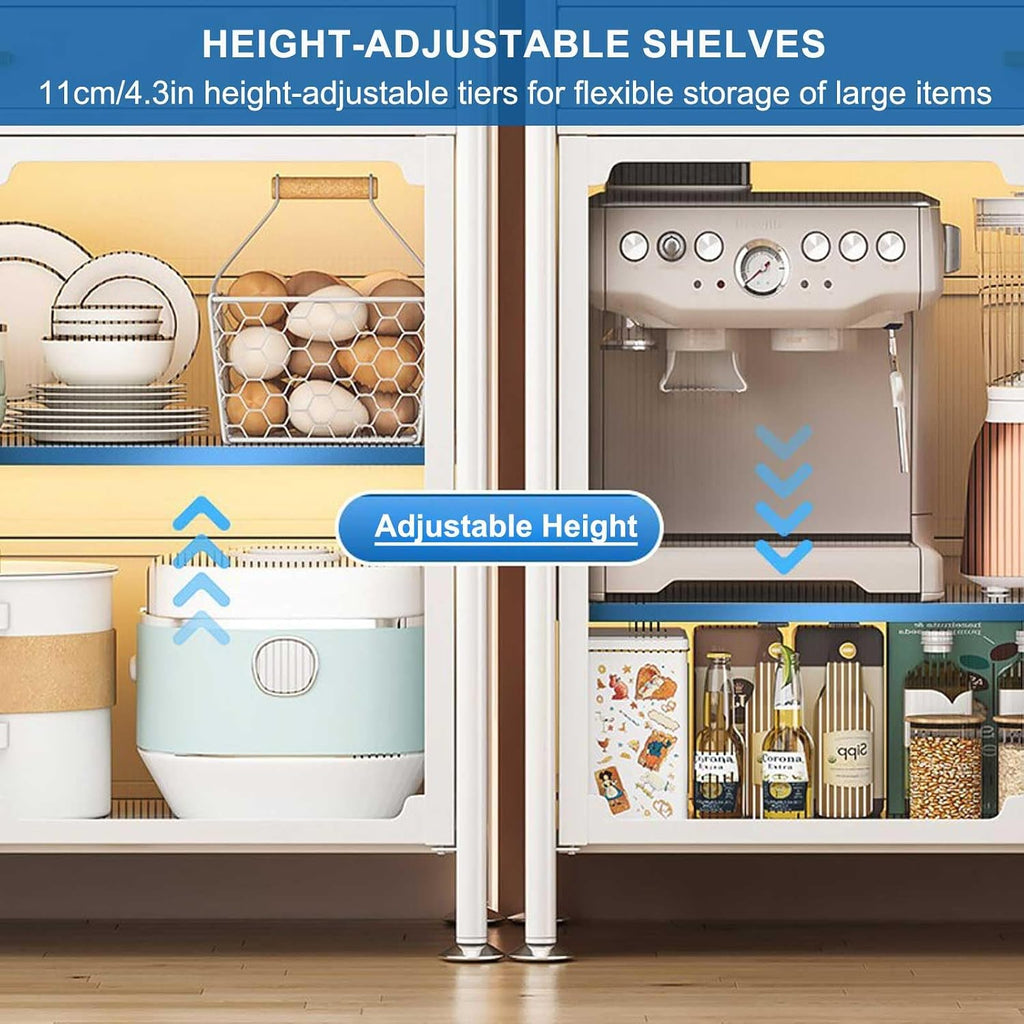 Generic White,179×70cm/70×27.5in, Tall Kitchen Bakers Rack with Drawer and Adjustable Shelf, 5 Tier Multifunctional Microwave Stand Buffet, Coffee Bar Cabinet,Kitchen Pantry Storage Cabinet Shelf