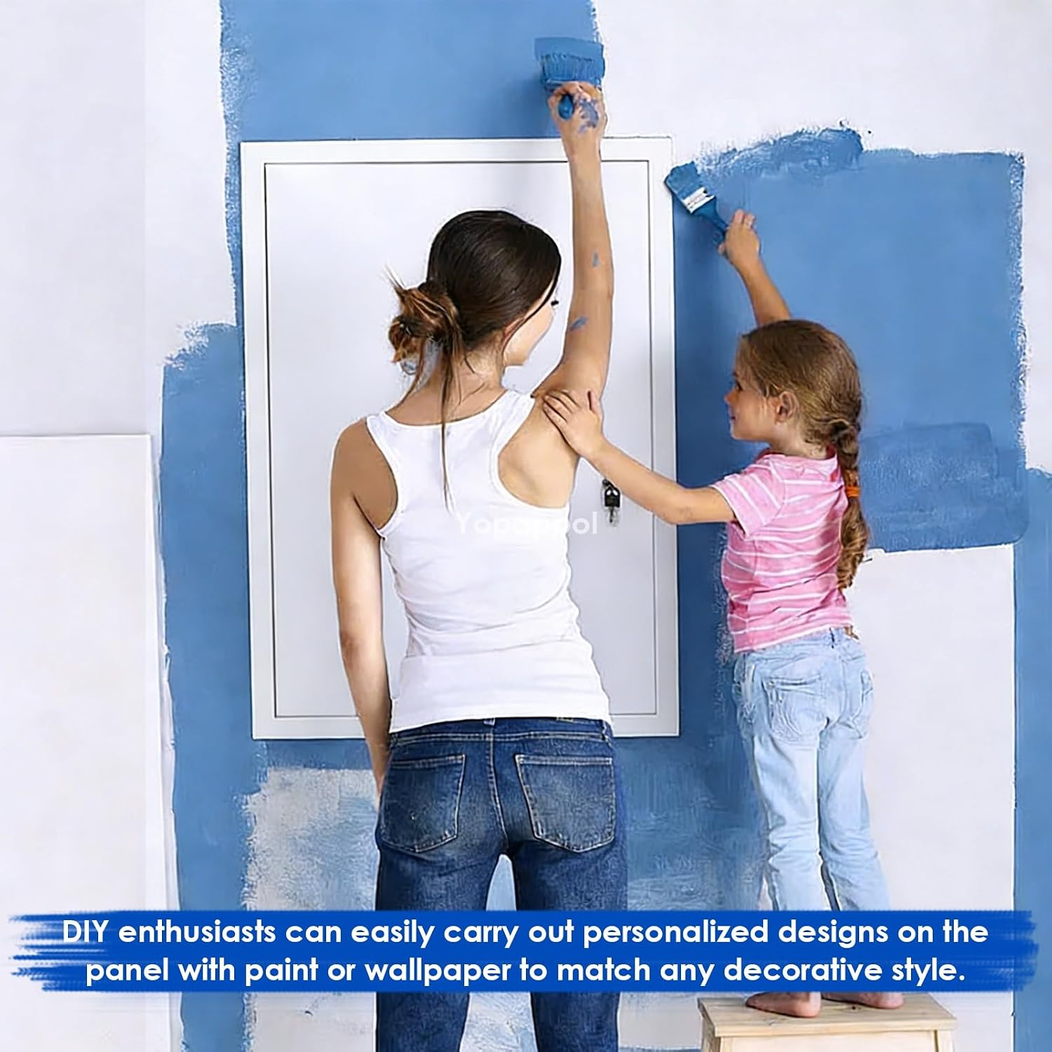 Paintable Access Panel Electrical Plumbing Inspection Door for Wall and Ceiling, Conceals Wires, Meters, Pipes, Aluminum Wall Hatch 36x61cm 61x61cm 81x102cm(14x24in/36x61cm)
