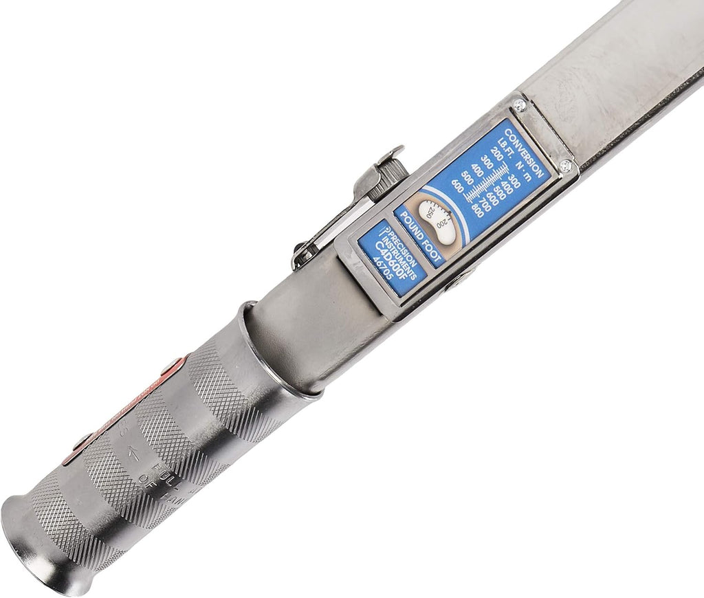 Precision Instruments PREC4D600F Wrench (3/4' Dr. Split Beam Torque w/Detachable Head (200-600 Ft/Lbs))