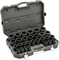 GEARWRENCH 29 Piece 3/4' Drive 6 Point Deep SAE Impact Socket Set | 3/4' to 2-1/2' | 84037