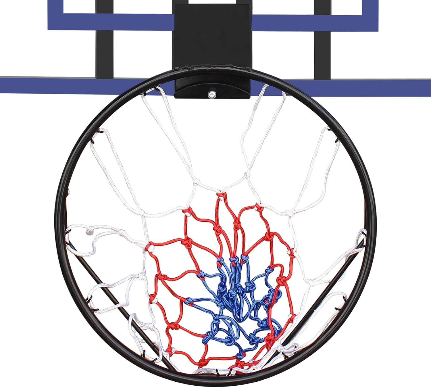 Wall-Mounted Basketball Hoop, 45 'x 29' shatterproof Back, Folding, Durable Hoop and All-Weather net for Indoor and Outdoor use