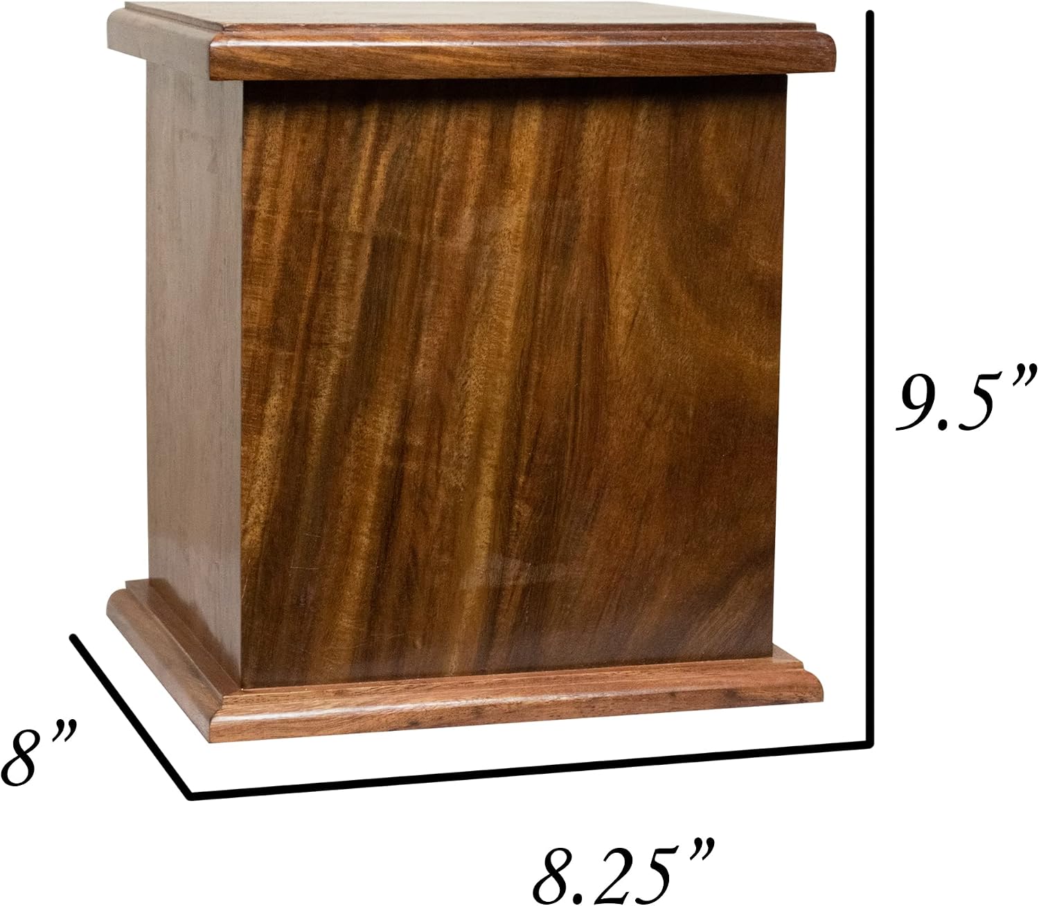 American Flag and Eagle Cremation Urn, Wooden Funeral Urns with Personalized Engraving
