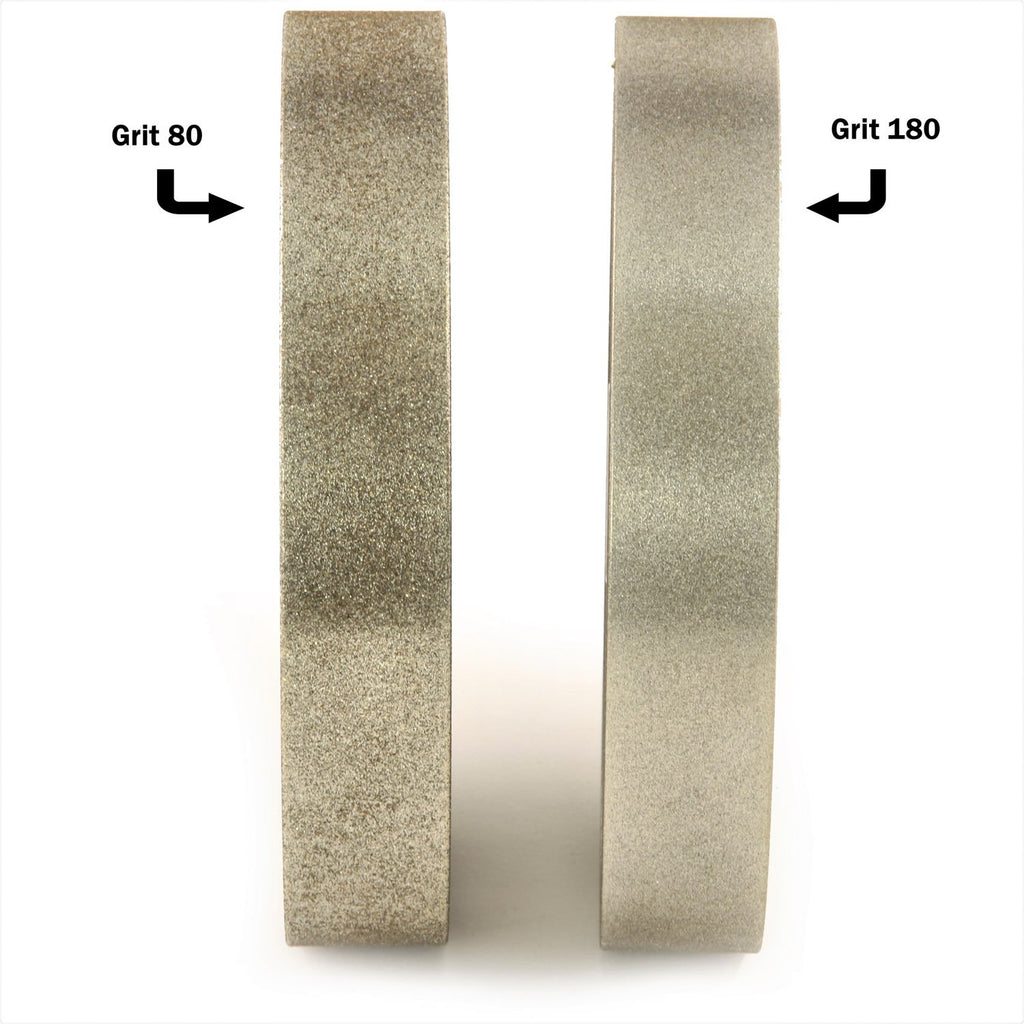 Hurricane Turning Tools, 6' CBN Grinding Wheel, 80 Grit, 1.0' Wide, 1/2' Bore, for Sharpening High Speed Steel Tools
