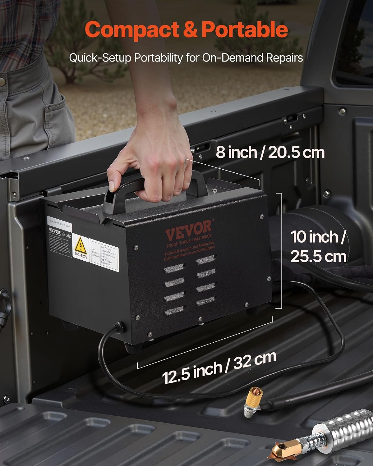 VEVOR 90E Stud Welder Dent Repair Kit, Professional Dent Removal with 110V Spot Welder and Slide Hammer Dent Puller for Auto Body Dent Repair
