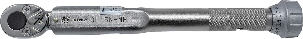 Tohnichi Adjustable Torque Wrench QL15N-MH, 3-15 Nm, Metal Handle
