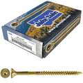 8 x 2-1/2' Gold Star Wood Screw Torx/Star Drive Flat Head CASE of 9-5 Pound Boxes 5,400 Screws