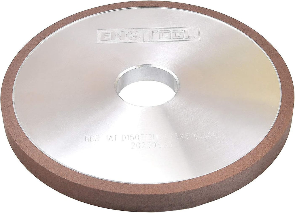 MaxTool 6' 1A1 Plain Diamond Wheel; Bore 1.25' Width 1/2' Grit150 Resin Bond Abrasive/CNC Machine Wheels for grinding or re-sharpening carbide tools