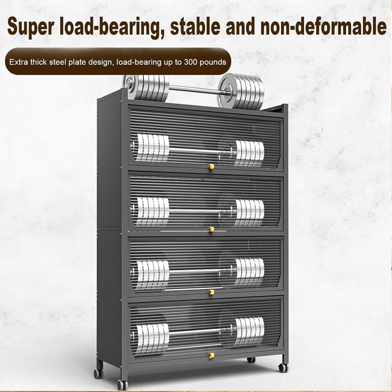 Kitchen Storage Cabinet - Versatile Bakers Rack with Microwave Shelf, Transparent Flip Door, Ideal for Kitchen, Home, Office, Pantry,White-70cm/28in